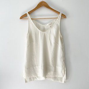 H&M Cream Silky Tank Top Size 6